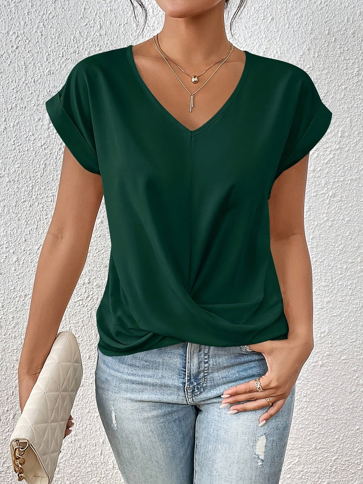 Claire | Elegant Twist-Front Top
