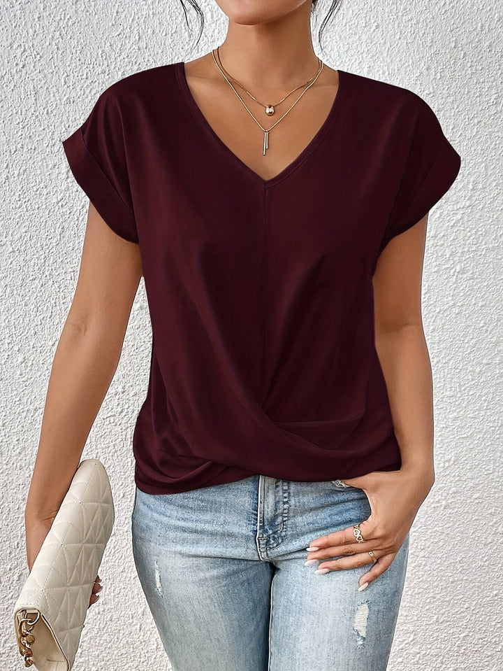 Claire | Elegant Twist-Front Top