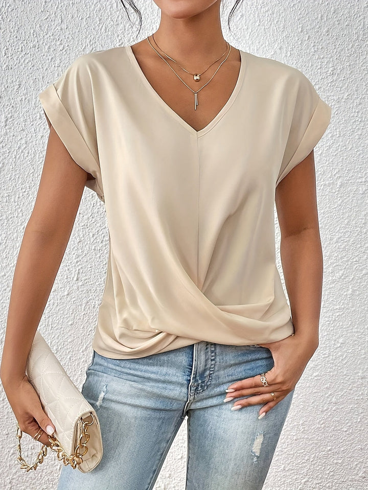 Claire | Elegant Twist-Front Top