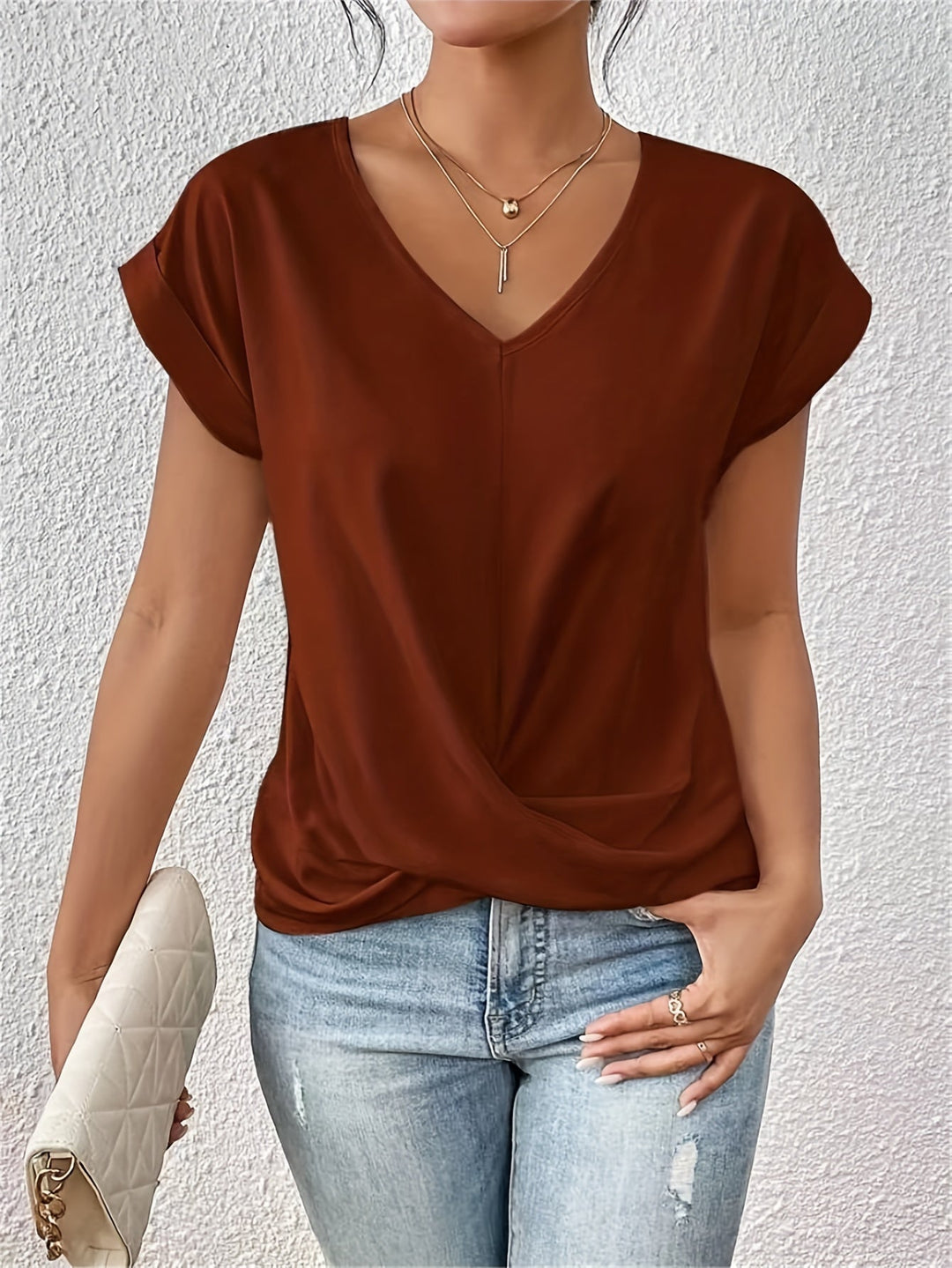 Claire | Elegant Twist-Front Top