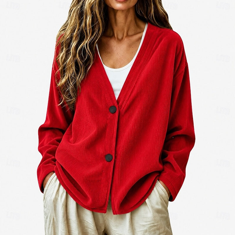 Rosamund | Relaxed Button-Front Cardigan