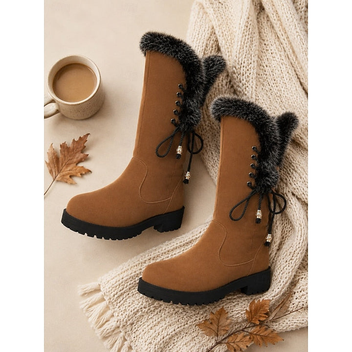 Ingrid | Lace-Up Knee-High Winter Boots