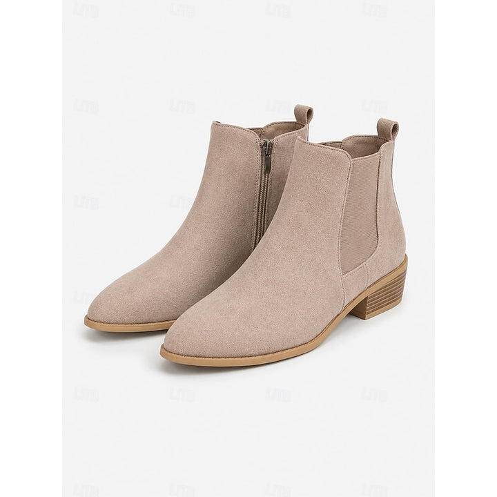 Faye | Pointed-Toe Block Heel Ankle Boots