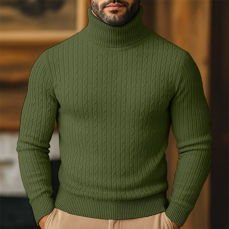 Tristan | Cable-Knit Turtleneck Sweater