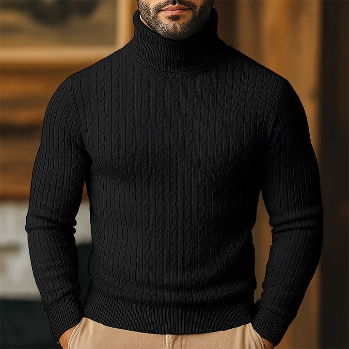 Tristan | Cable-Knit Turtleneck Sweater