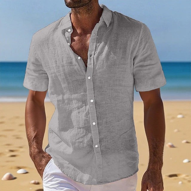 Adrian | Relaxed Beach Button-Up Shirt