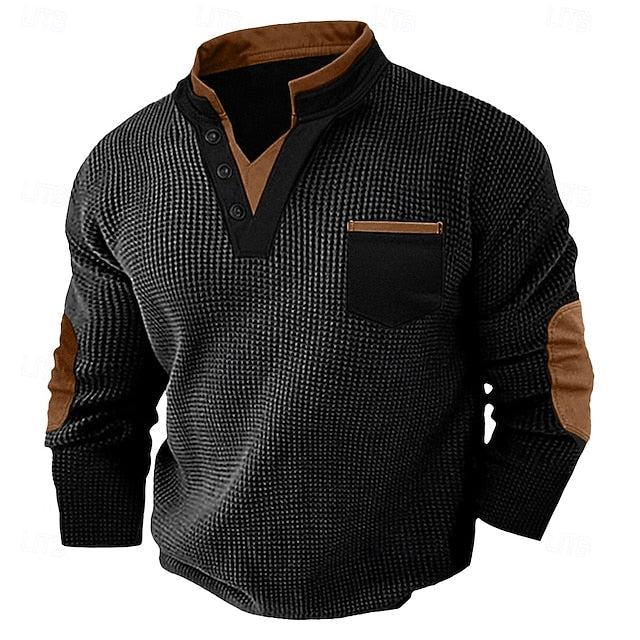 Victor | Textured Collar Sweatshirt