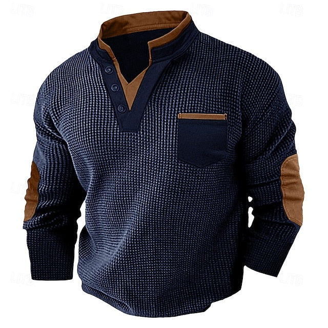 Victor | Textured Collar Sweatshirt