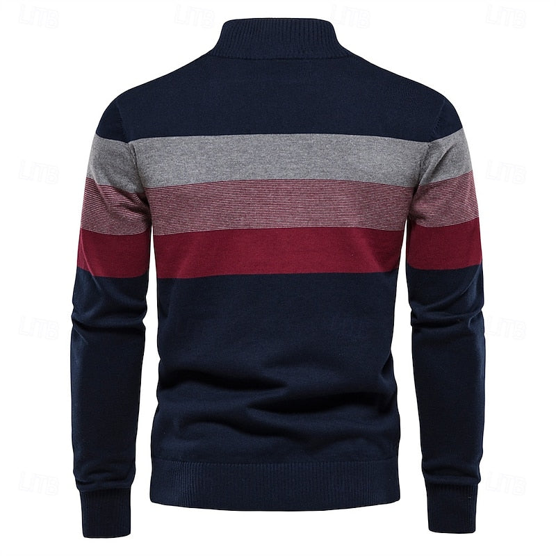 Chester | Quarter-Zip Colour-Block Sweater