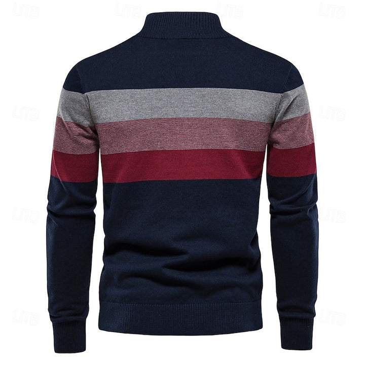 Chester | Quarter-Zip Colour-Block Sweater