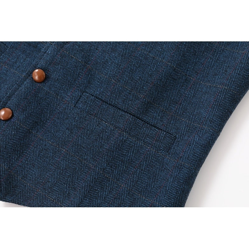 Everard | Herringbone Single-Breasted Vest