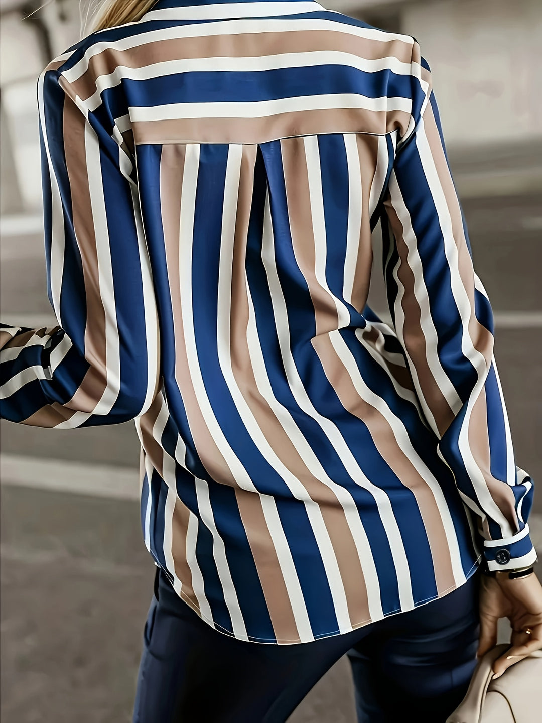 Constance | Refined Striped Button-Up Shirt