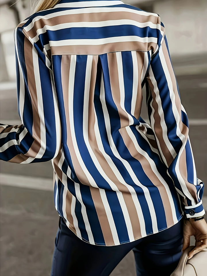 Constance | Refined Striped Button-Up Shirt