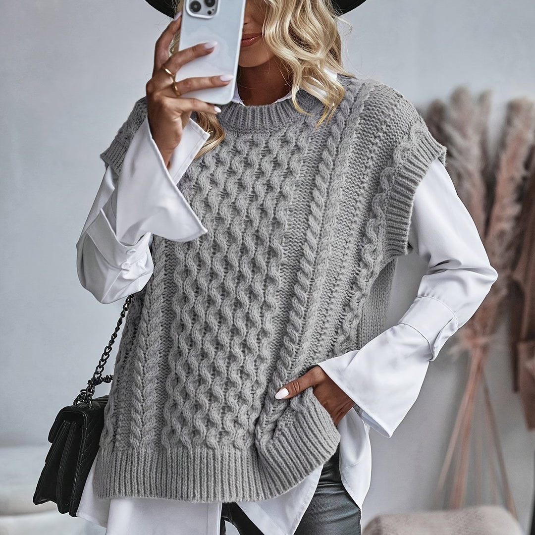 Rosetta | Cable-Knit Sweater Vest