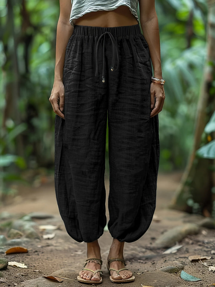 Maya | Relaxed Drawstring Harem Trousers