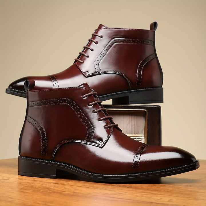 Conrad | Refined Cap-Toe Lace-Up Boots