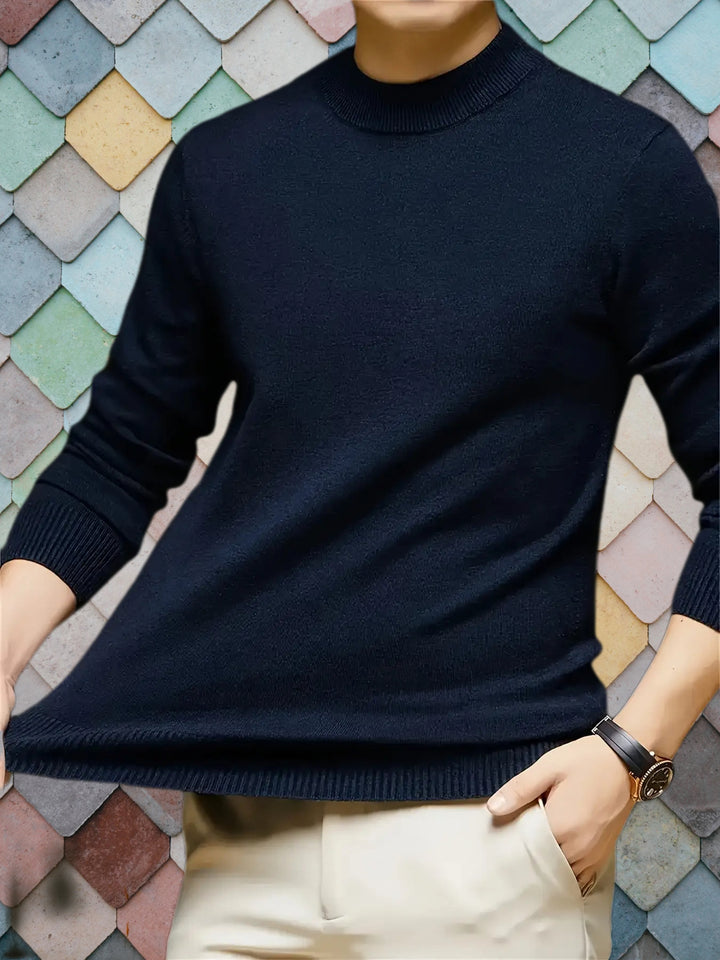 Calvin | Refined Mock Neck Sweater