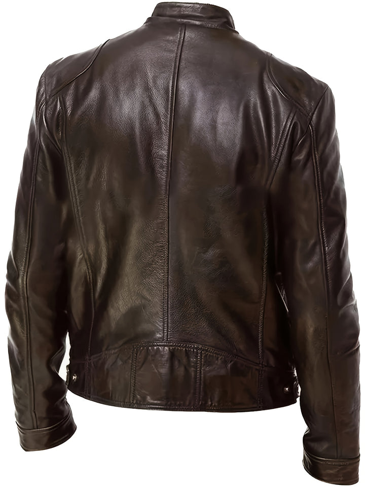 Crawford | Stand-Collar Moto Jacket
