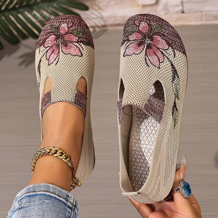 Evelyn | Floral Comfort Flats