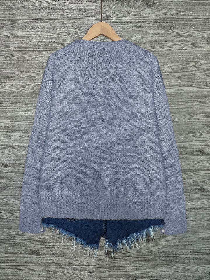 Maeve | Charming Cat-Print Knit Sweater