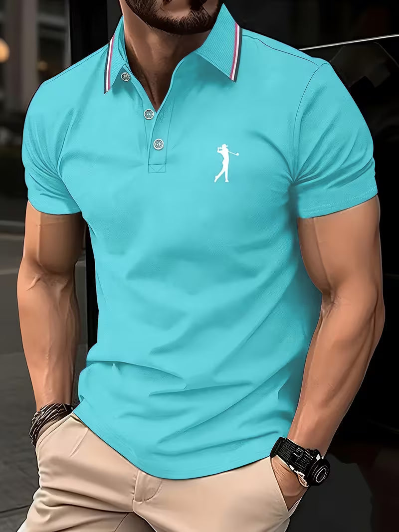Crosby | Casual Short-Sleeve Golf Printed Shirt