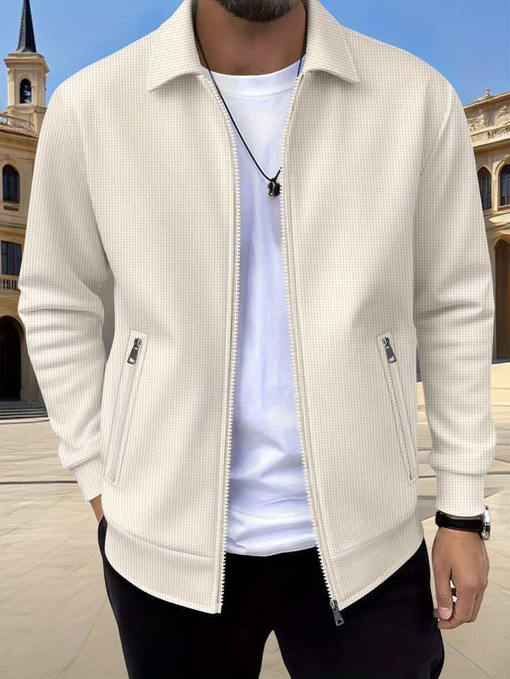 Wesley | Textured Full-Zip Jacket