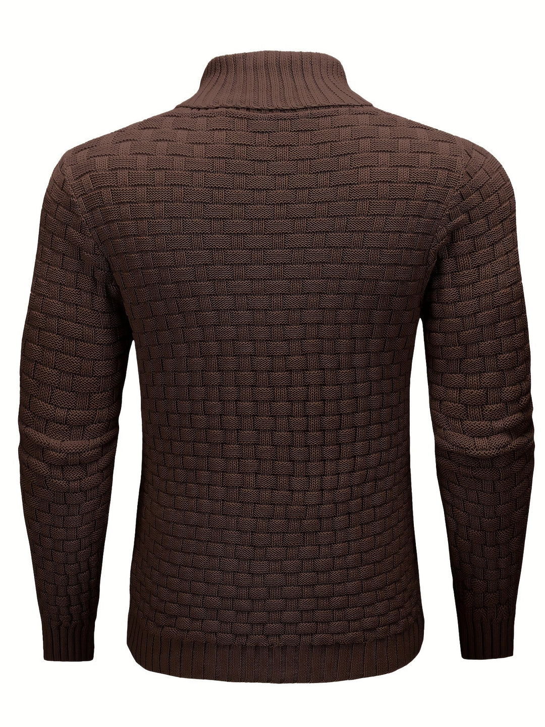 Garrett | Textured Shawl-Collar Sweater