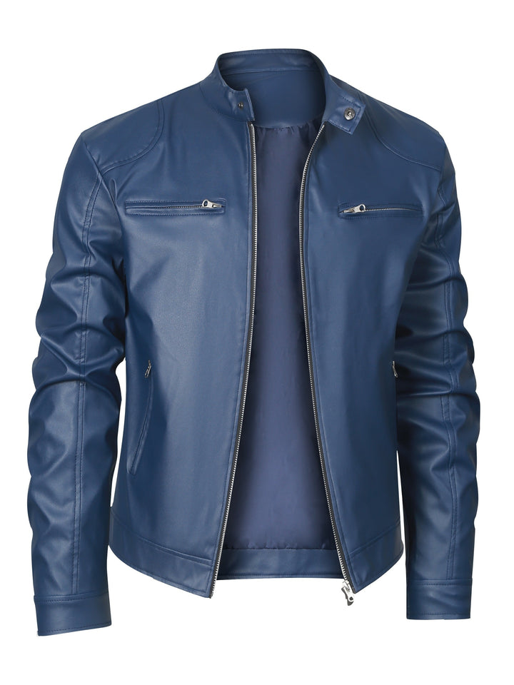 Marcus | Stand-Collar Moto Jacket
