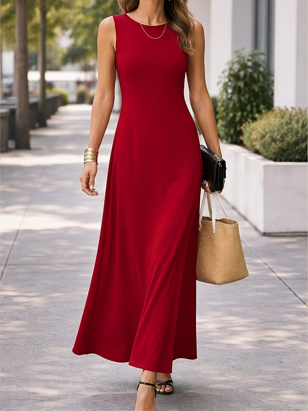 Liana | Casual Sleeveless Maxi Tank Dress