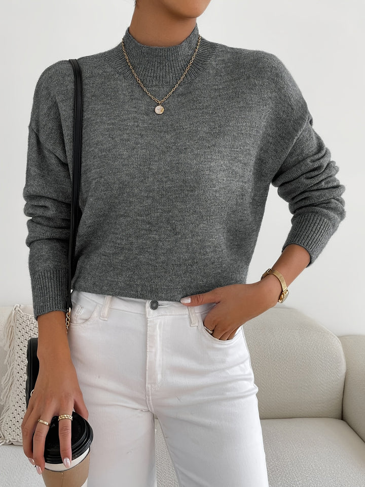 Lucille | Cozy Mock Neck Sweater
