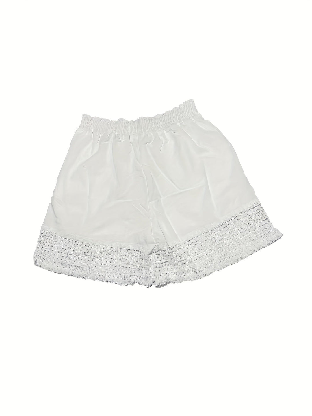 Lydia | Lace-Trim Relaxed Summer Shorts