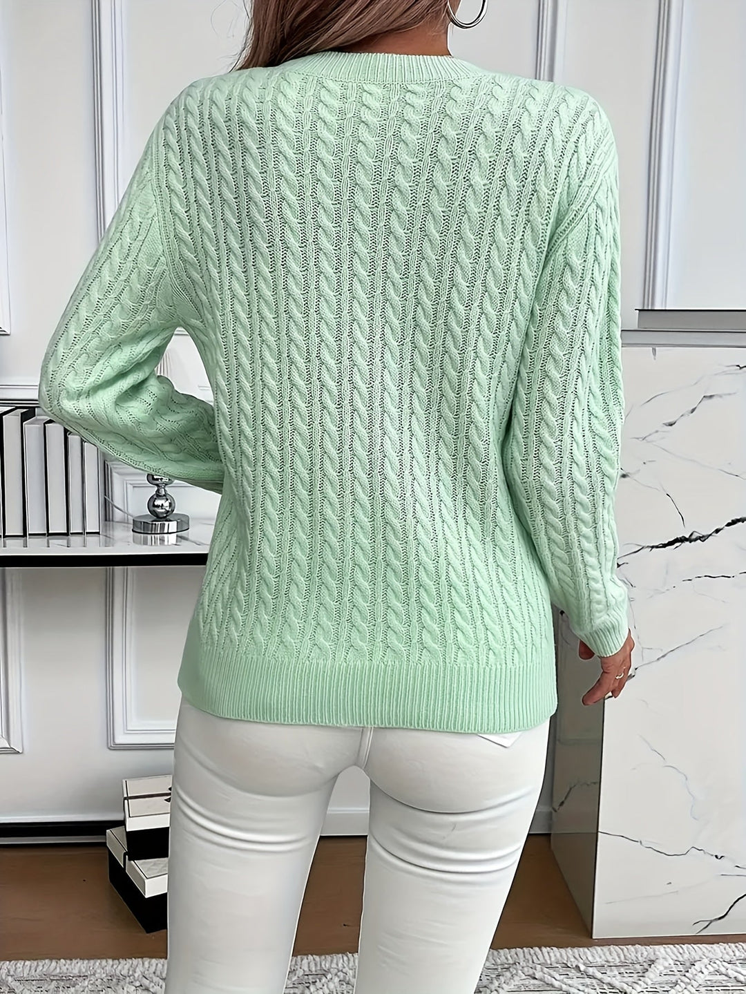 Heather | Cozy Cable-Knit Sweater