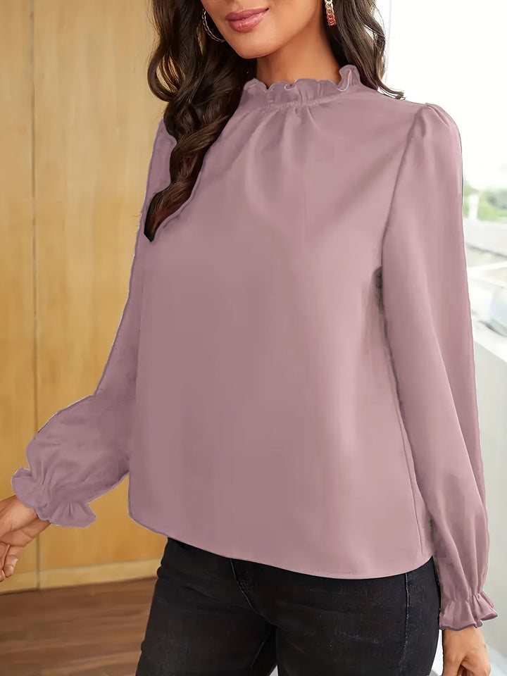 Estelle | Ruffle Collar Puff Sleeve Blouse