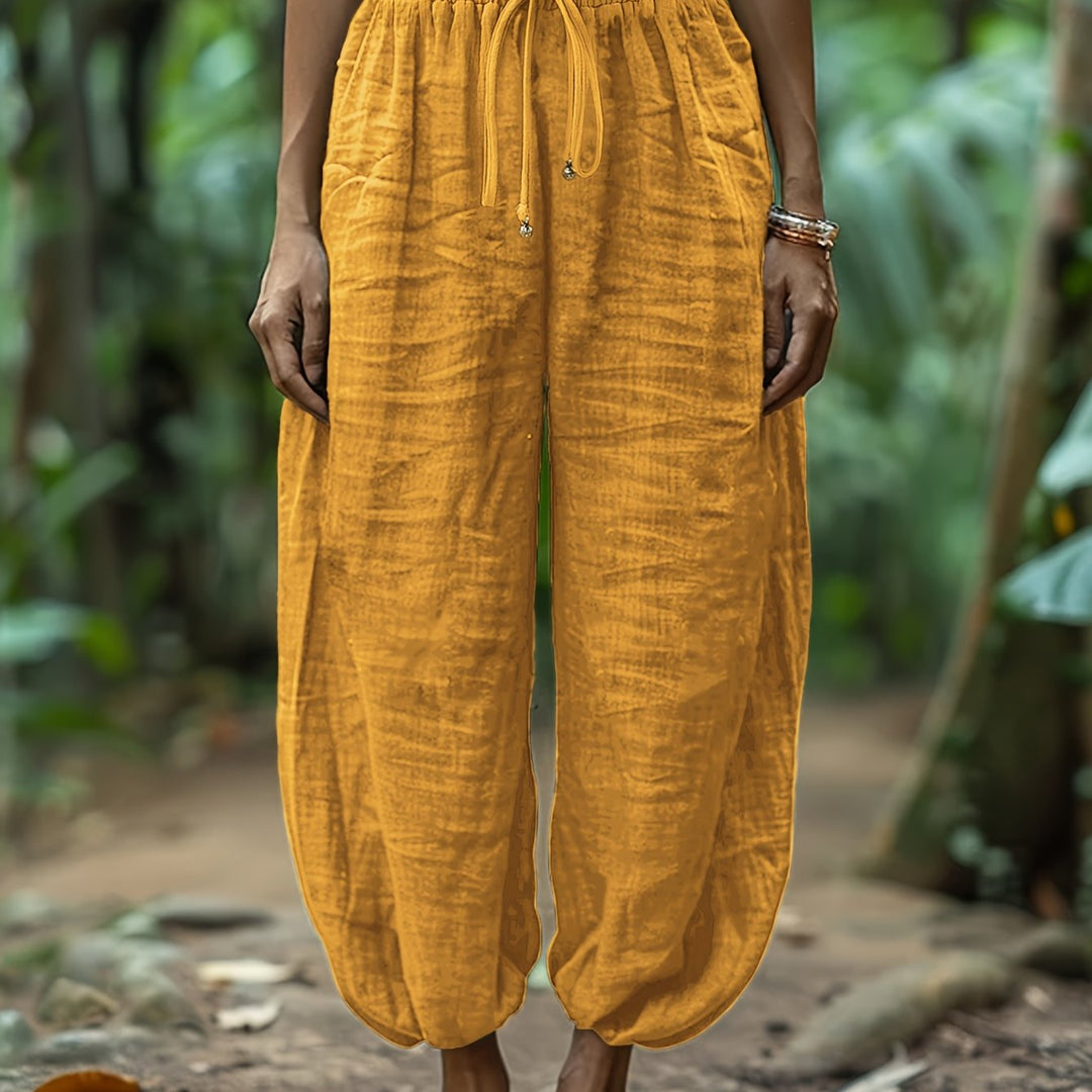 Maya | Relaxed Drawstring Harem Trousers