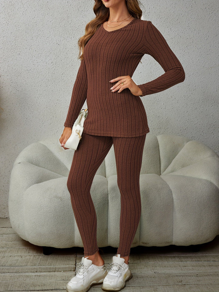 Marguerite | Ribbed Lounge Two-Piece Set