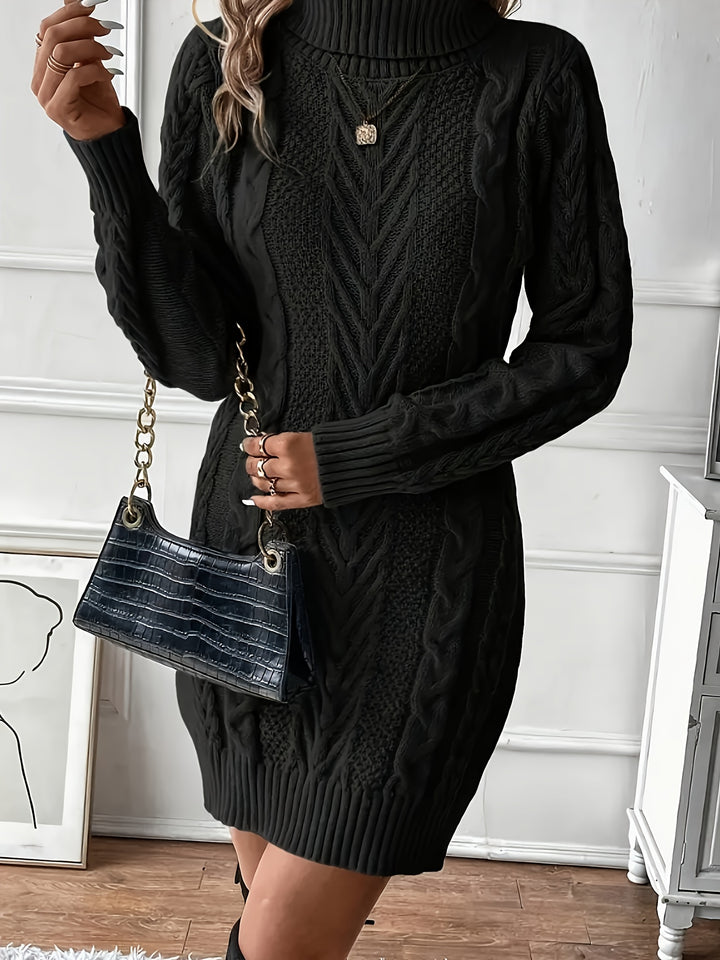 Della | Cable-Knit Sweater Dress