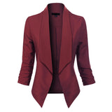 Vera | Open-Front Draped Blazer