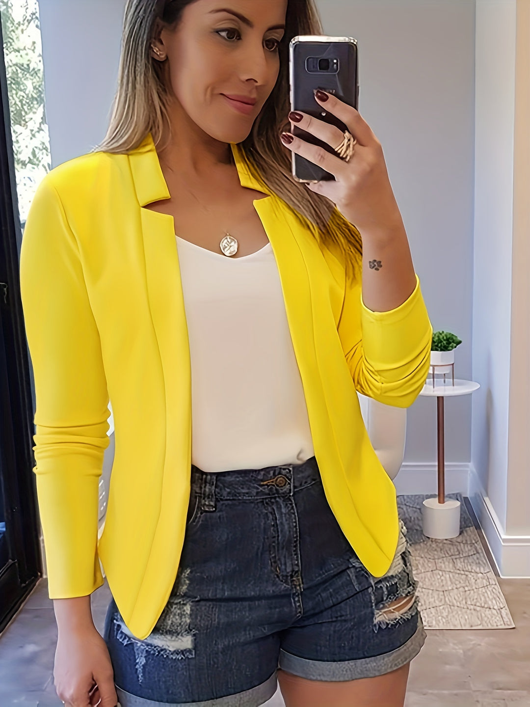 Marguerite | Open Front Tailored Blazer