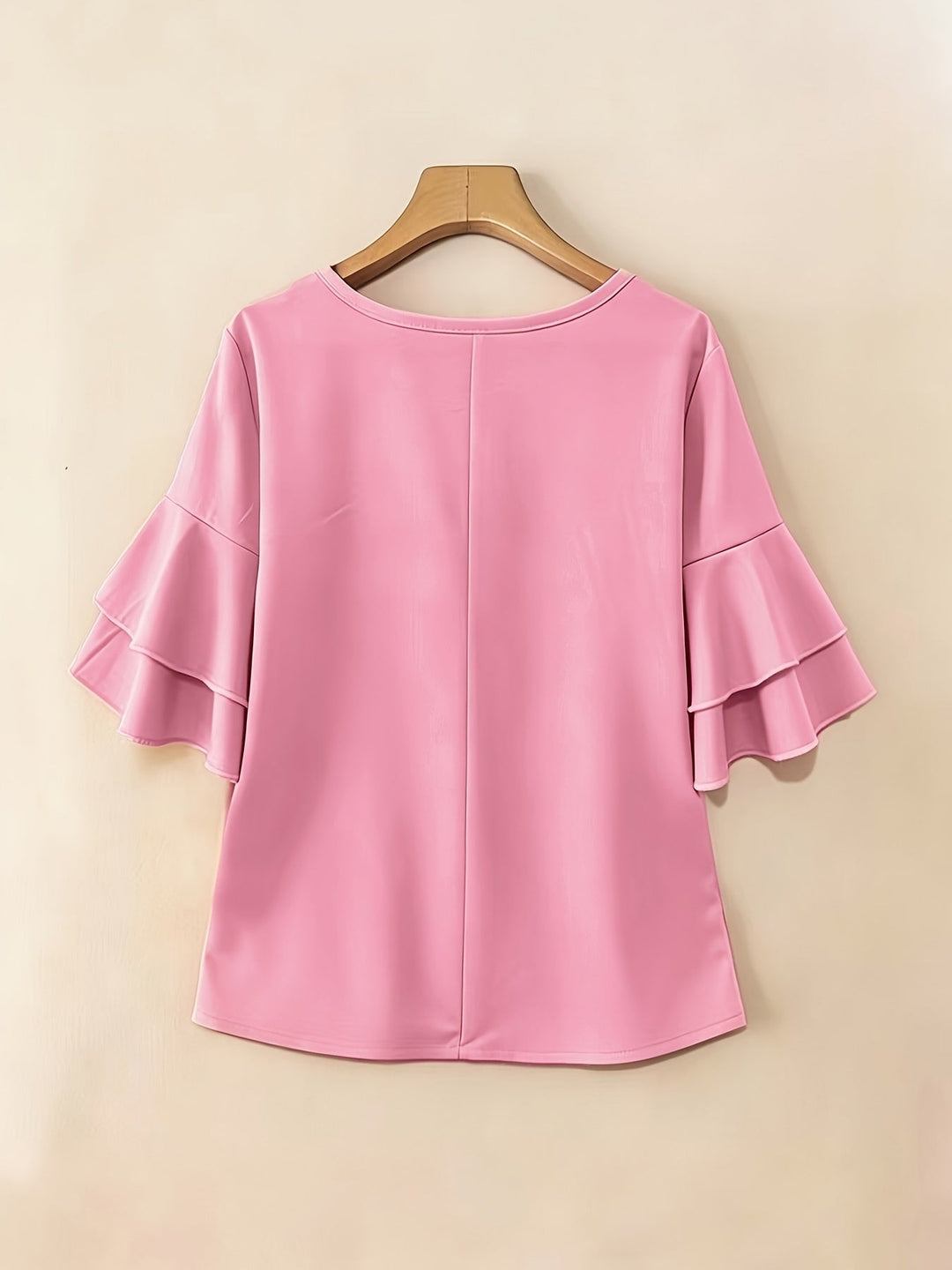Eloise | Flowing Pearl-Button Blouse