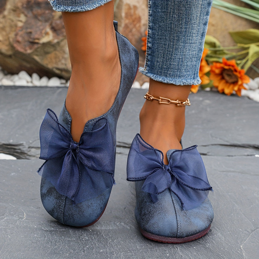 Charlotte | Bow Accent Comfort Loafers