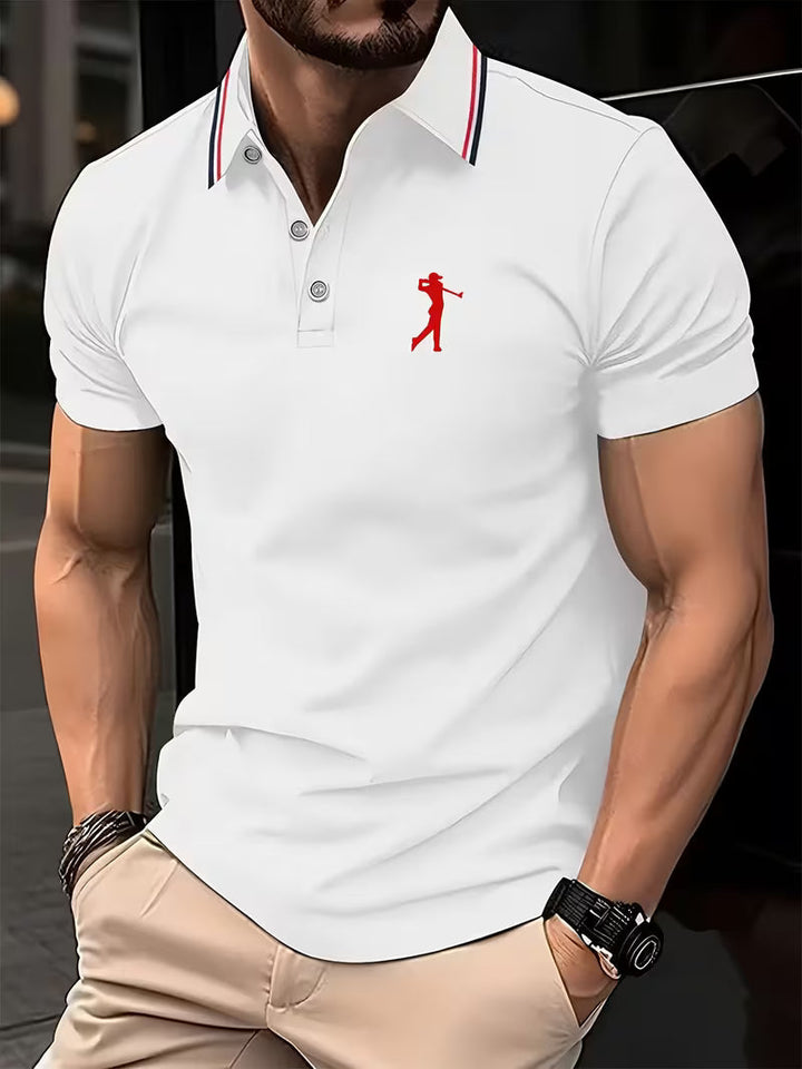 Crosby | Casual Short-Sleeve Golf Printed Shirt
