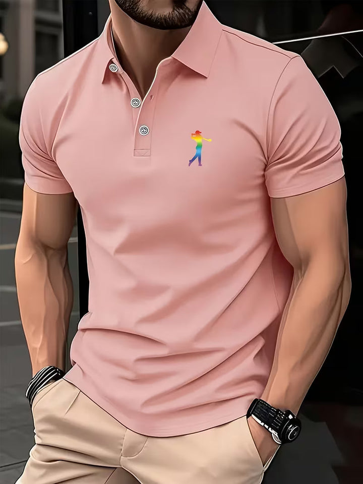 Crosby | Casual Short-Sleeve Golf Printed Shirt