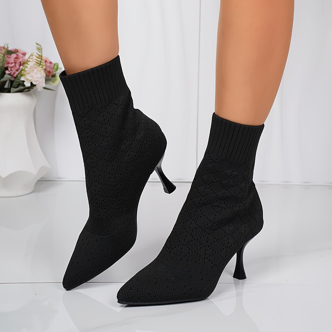 Nadia | Sleek Pointed-Toe Heeled Ankle Boots