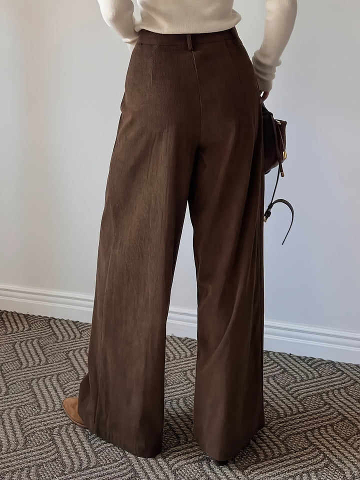 Harriet | Pleated Wide-Leg Pants