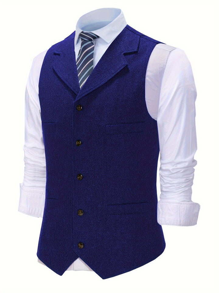 Baxter | Herringbone Tailored Vest