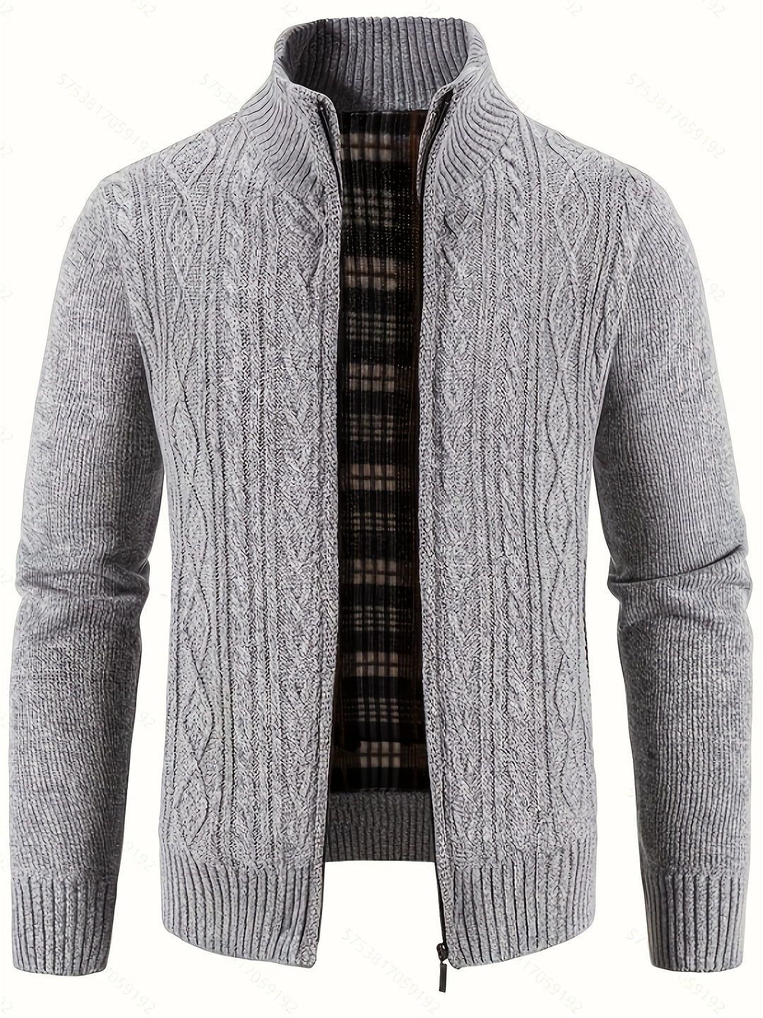 Warren | Textured Zip-Up Cardigan