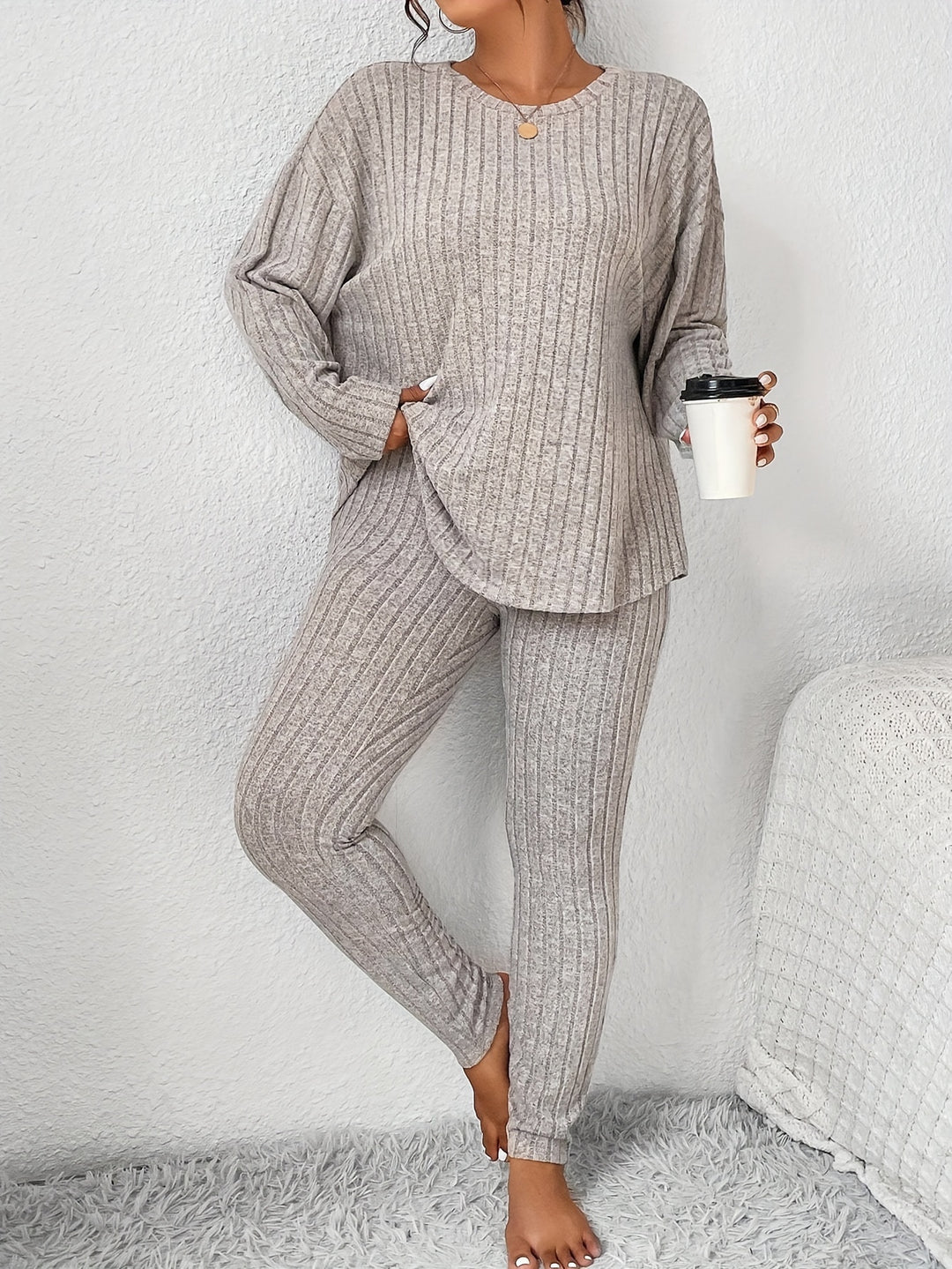 Marlowe | Ribbed Lounge Two-Piece Set
