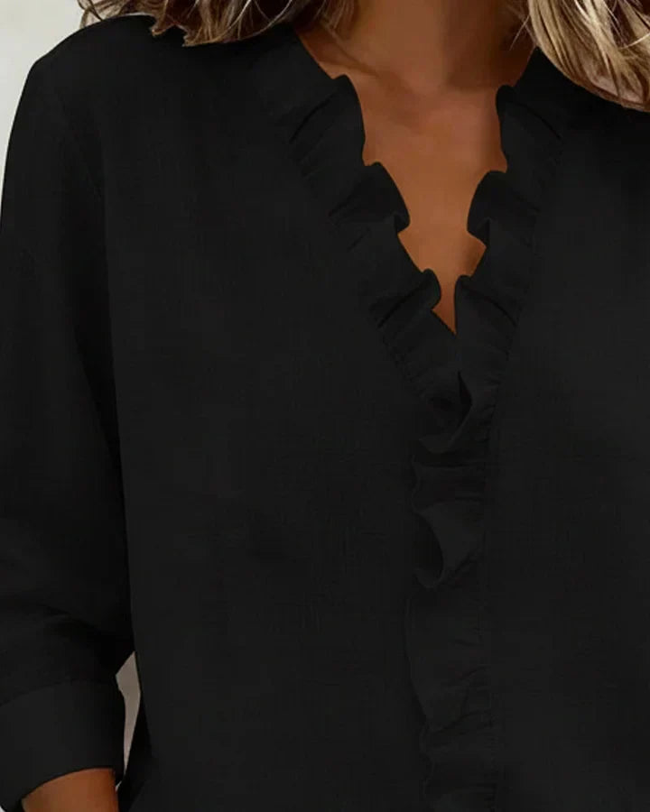 Eleanor | Elegant Ruffle Blouse