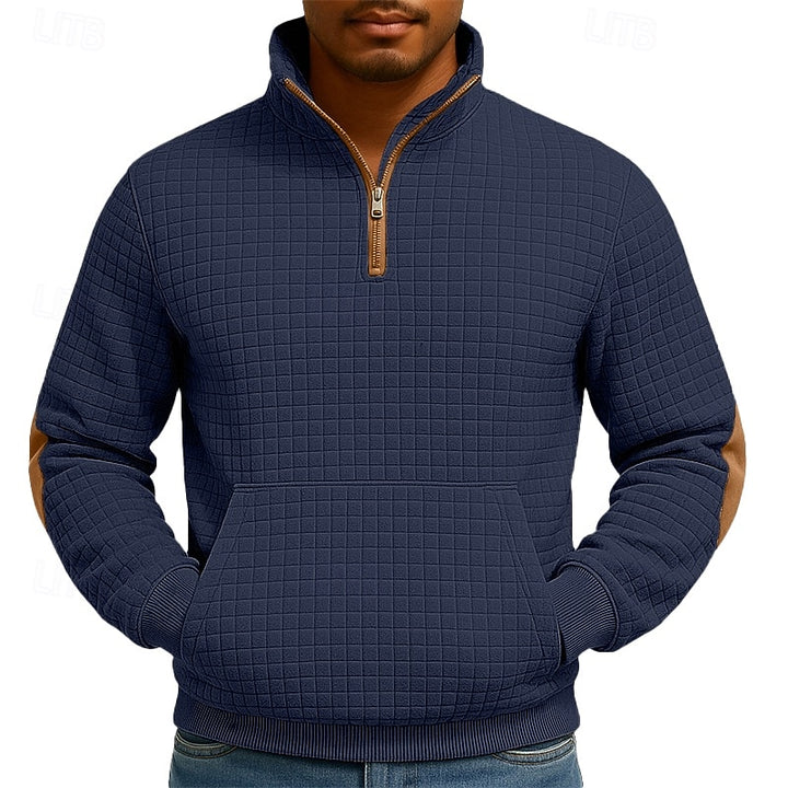 Grady | Textured Quarter-Zip Pullover