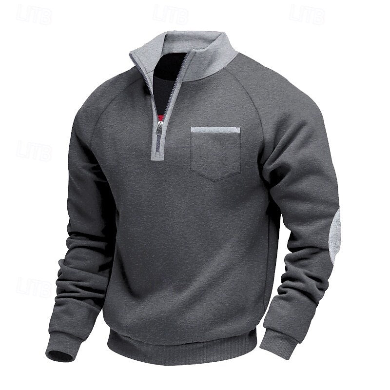 Hollis | Quarter-Zip Colour-Block Pullover